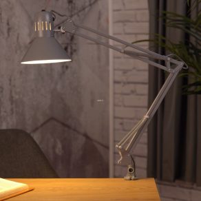   Lampă de birou montată pe suprafață, argintie, 73 cm - Firmo Eglo 90874, cu soclu 1xE27