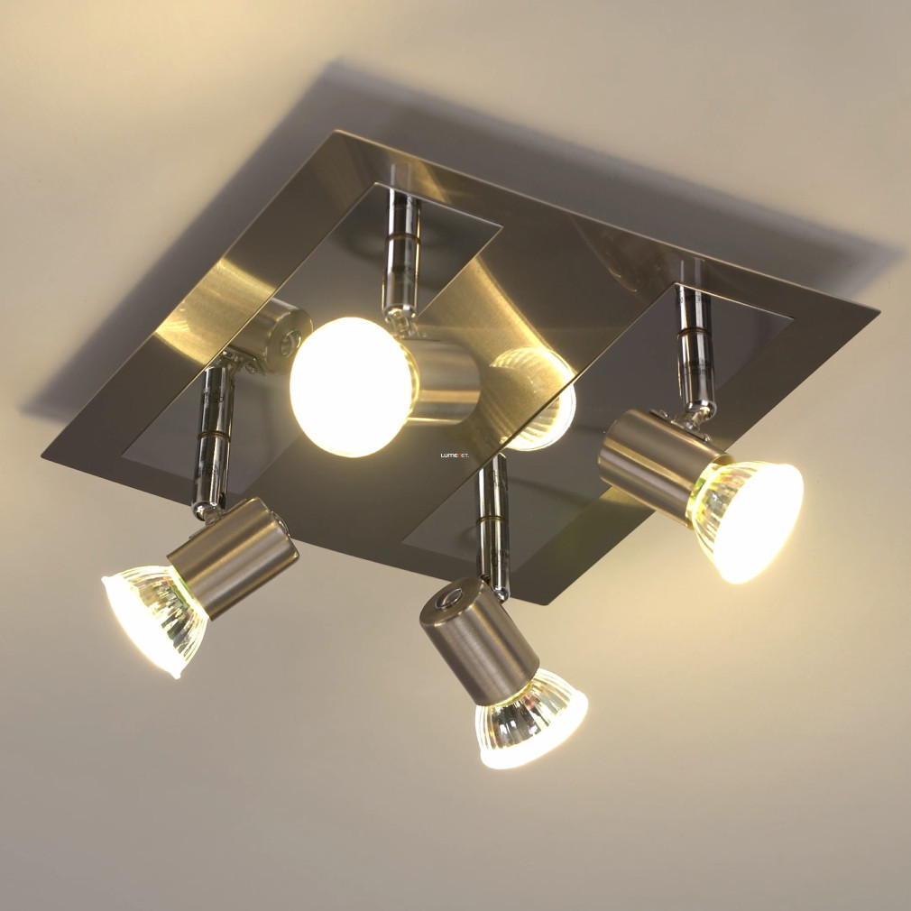 Lampa de tavan cu patru becuri, culoare nichel-crom - Rottelo Eglo 90916