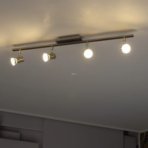   Lampă spot cu patru socluri, culoare argintiu - Rottelo Eglo 90917