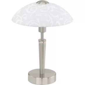   Lampă de masă cu model de viță de vie, sticlă satinată, 32 cm - Solo Eglo 91238 - comutator tactil, luminozitate reglabilă, soclu 1xE14