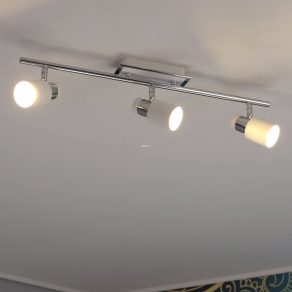   Lampă spot cu trei socluri, culoare alb-crom - Davida Eglo 92086