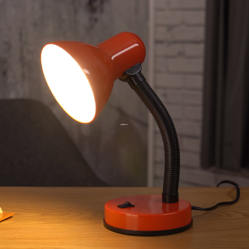 Lampa de birou roșie, 30 cm - Basic Eglo 9230, cu soclu 1xE27