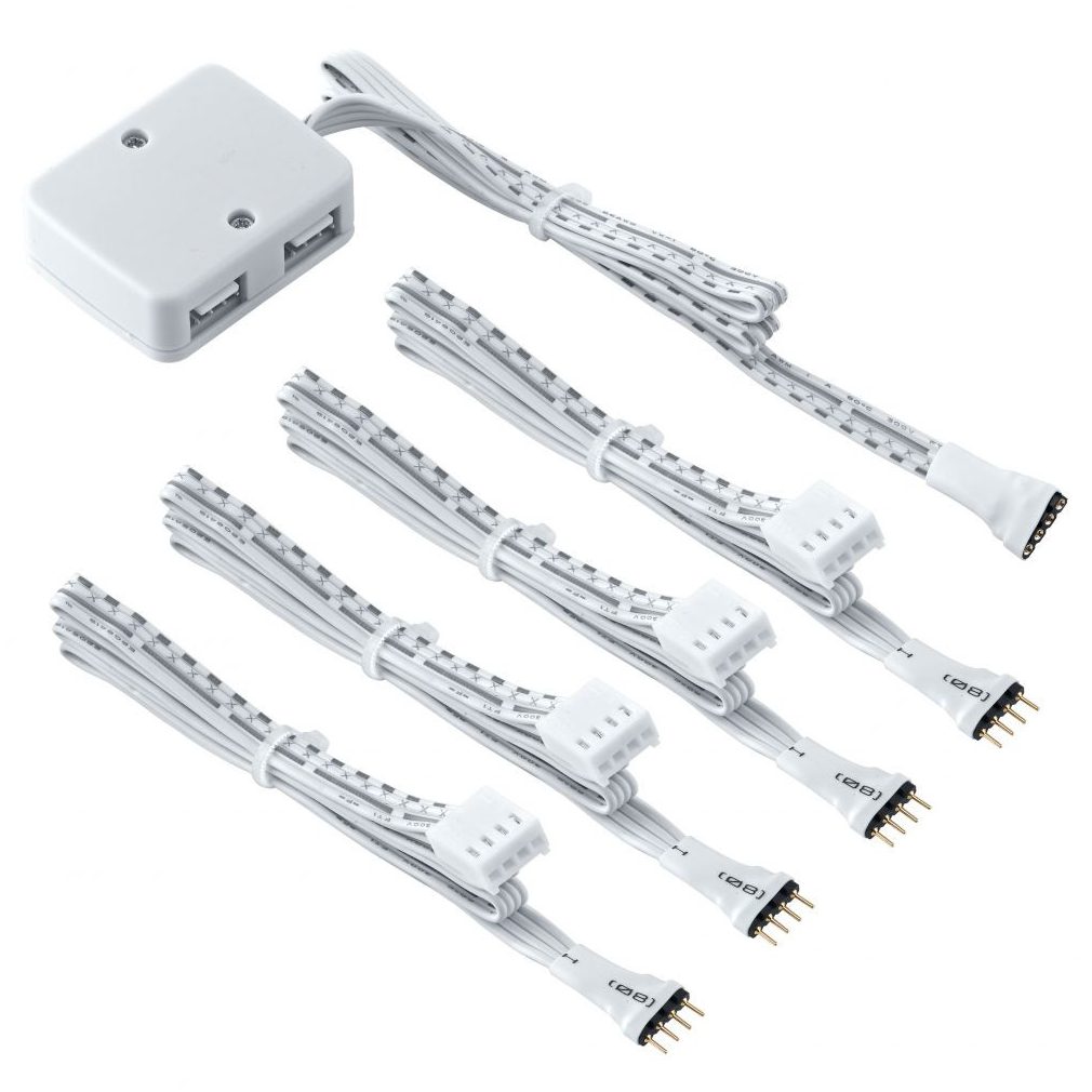 Cutie de distribuție pentru sistem cu benzi LED, cu cablu de conectare 4x50 cm - Led Stripes Eglo 92304