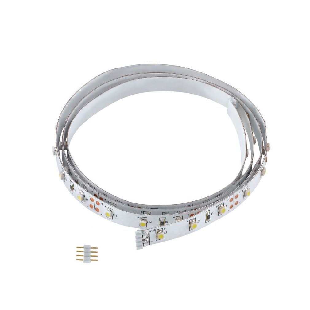 Bandă LED albă extra rece fără acoperire din plastic, 60 LED, albă extra rece, 1 metru