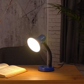   Lampă de birou în albastru cerneală, 30 cm - Basic Eglo 9232, cu soclu 1xE27