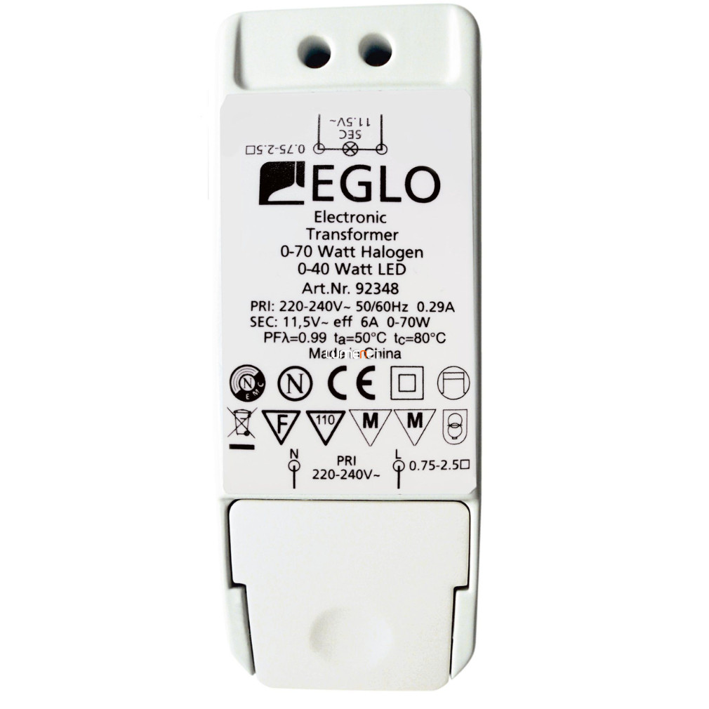 Transformator electrocromic pentru lămpi LED și halogen (0-40 W / 0-70 W)