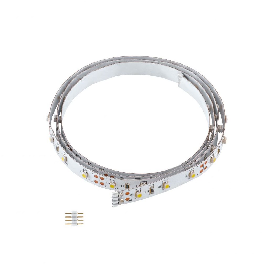 Bandă LED alb cald fără acoperire din plastic, 300 LED, alb cald, 5 m