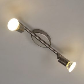   Lampă spot cu două socluri, culoare argintiu - Buzz-LED Eglo 92596
