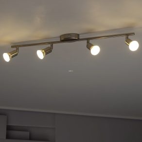   Lampă spot cu patru socluri, culoare argintiu - Buzz-LED Eglo 92598