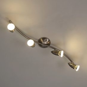   Lampă spot cu patru socluri, culoare nichel-crom - Magnum Eglo 92644