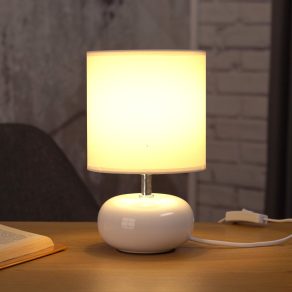   Lampă de veghe din ceramică, 27 cm - Trondio Eglo 93046, cu soclu 1xE14