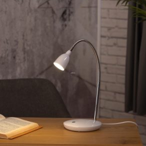   Lampă LED de masă, albă, 38 cm - Durengo Eglo 93078, 3000 K, 250 lm, 3 W