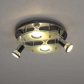   Lampă de tavan cu patru socluri, culoare crom - Cabo Eglo 93085