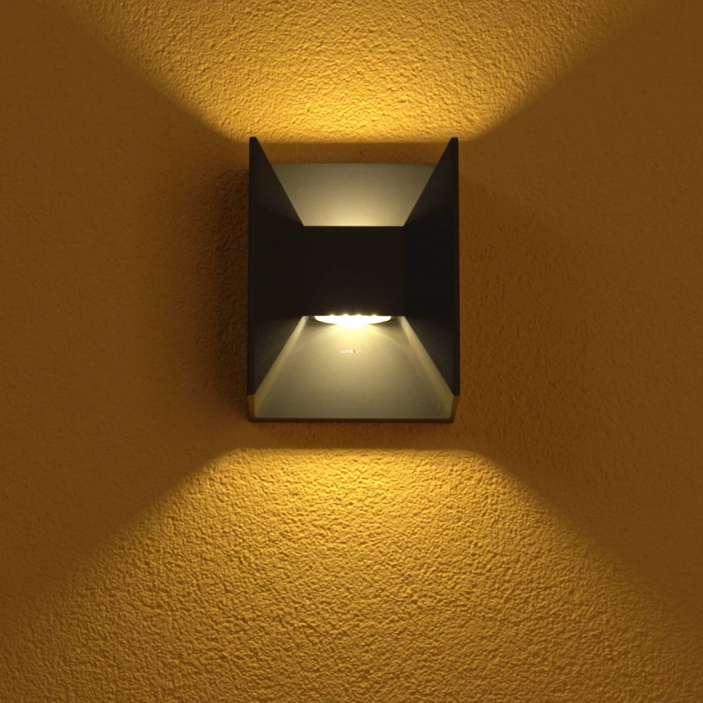 Lampă LED de exterior pentru perete, 5 W, alb cald, culoare gri - Morino Eglo 93319
