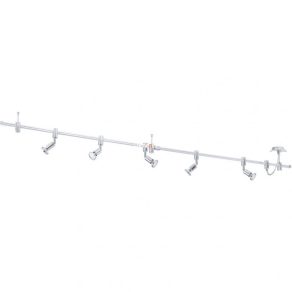   Sistem de iluminat monofazic pentru șine cu cinci spoturi, culoare crom - Vilanova Eglo 93359