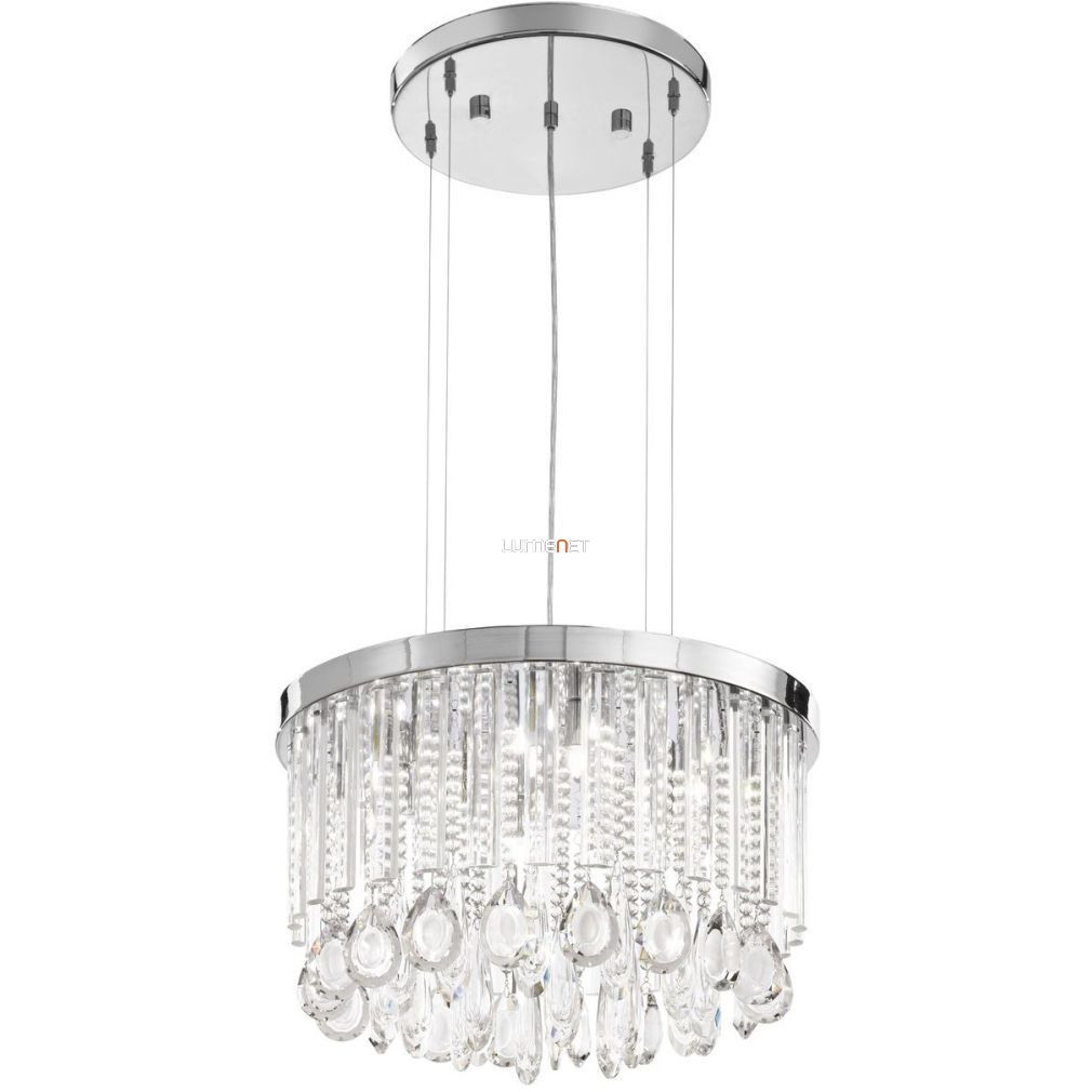 Candelabru de cristal cu ornamente în formă de picături, 50 cm - Calaonda Eglo 93425
