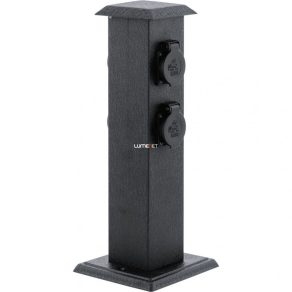   Stâlp cu patru conectori pentru grădină, negru - Park 4 Eglo 93426