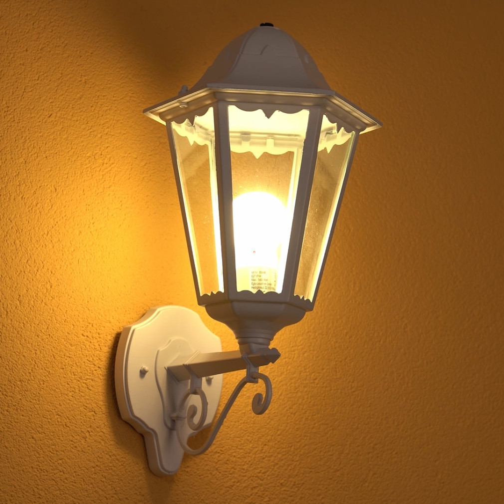 Lampa de perete pentru exterior, alb-transparent - Navedo Eglo 93446