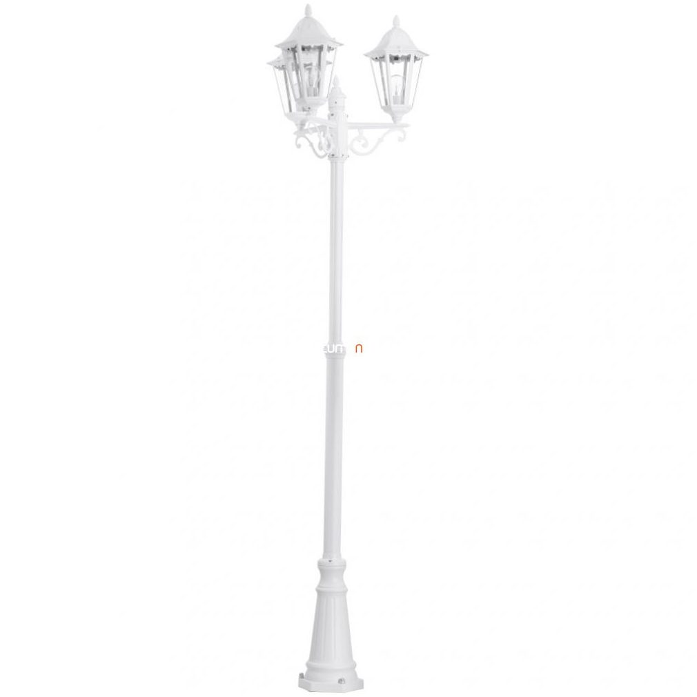 Lampă de podea pentru exterior cu trei prize, 220 cm, alb (Navedo)