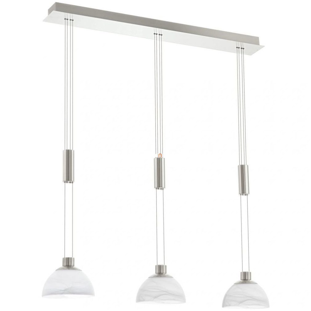 Lampa suspendată cu LED 18 W, alb cald, nichel-marmură - Montefio Eglo 93468