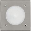 Lampă LED pătrată pentru exterior, montată pe sol, 2,5 W, alb cald, argintiu - Lamedo Eglo 93481