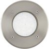 Lampă LED rotundă pentru exterior, montată pe sol, 2,5 W, alb cald, argintiu - Lamedo Eglo 93482