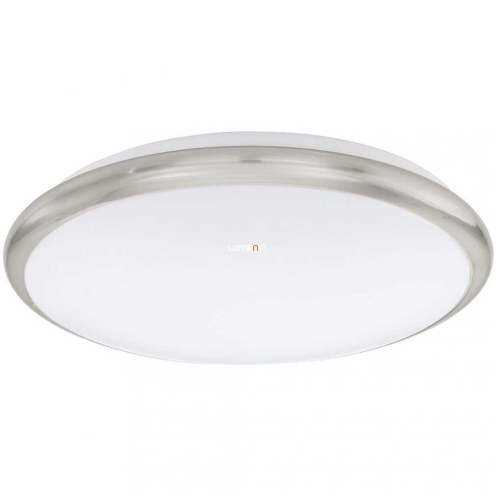 Lampa LED de tavan 12 W, alb cald, culoare nichefă - Manilva Eglo 93498