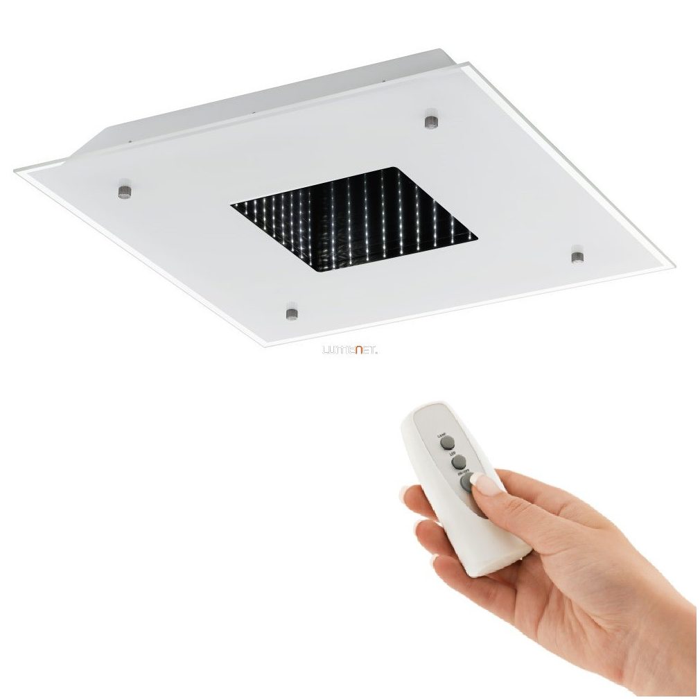 Lampă LED cu telecomandă pentru tavan, 26,6 W, alb cald, alb - Licosa Eglo 93659
