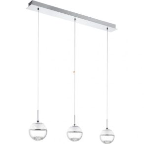   Lampă LED suspendată 15 W, alb cald, argintiu translucid - Montefio Eglo 93784