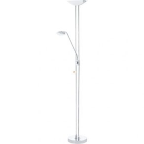   Lampă de podea LED cu intensitate reglabilă, 180 cm, alb-argintiu - Baya Eglo 93875, comutator de intensitate, 3000 K, 1950 lm, 22,5 W