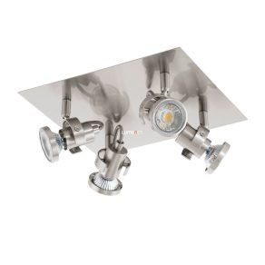   Lampă spot cu patru socluri, culoare argintiu - Tukon Eglo 94147