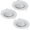 Spot încastrat cu sursă de lumină LED, 5 W, alb, 3 bucăți - Peneto Eglo 94406