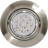 Spot încastrat cu sursă de lumină LED, 5 W, nichel, 3 bucăți - Peneto Eglo 94408