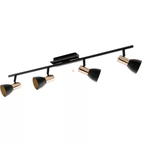   Lampă spot cu patru socluri, cupru negru și roșu - Barnham Eglo 94587