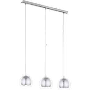   Lampă suspendată cu trei socluri, argintiu - Rocamar Eglo 94593