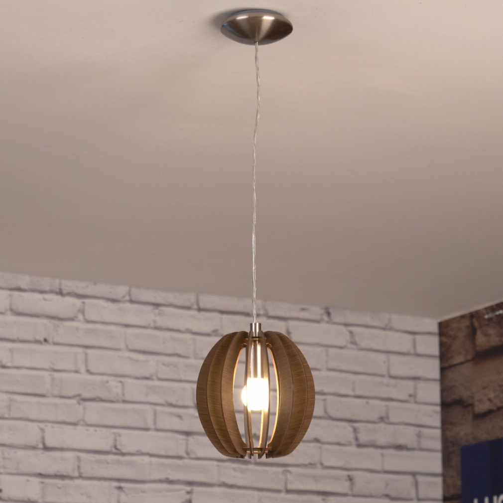 Lampa suspendată, culoare maro-lemn - Cossano Eglo 94639
