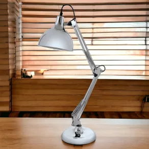   Lampă de birou, cromată, 71 cm - Borgillio Eglo 94702, cu 1 soclu E27