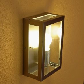   Lampă de perete pentru exterior, cutie de sticlă, argintiu - Alamonte Eglo 94827