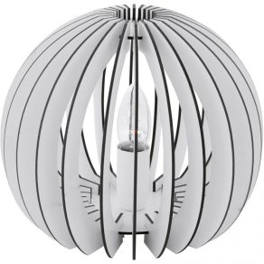   Lampă de masă, sferă albă conturată, 22 cm - Cossano Eglo 94949, cu soclu 1xE27