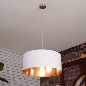   Ambalaj dezasamblat Lampă suspendată, alamă albă - Pasteri Eglo 95045