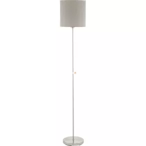   Lampa de podea cu comutator, 158 cm, maro-argintiu - Pasteri Eglo 95167, textil, 1xE27 cu soclu