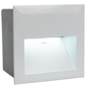   Lampă LED pentru exterior, montată pe perete, 3,7 W, alb rece, argintiu - Zimba Eglo 95235