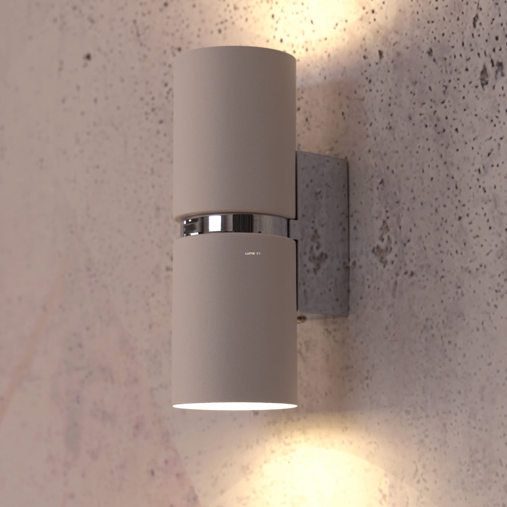 Lampa de perete cu două becuri, 17 cm, alb-argintiu - Passa Eglo 95368