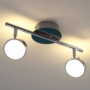   Spot LED 10,8 W, alb cald, culoare alb-argintiu - Salto Eglo 95629