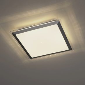   Lampă LED de tavan 24 W, alb cald, 34x34 cm, alb-argintiu - Competa Eglo 95679