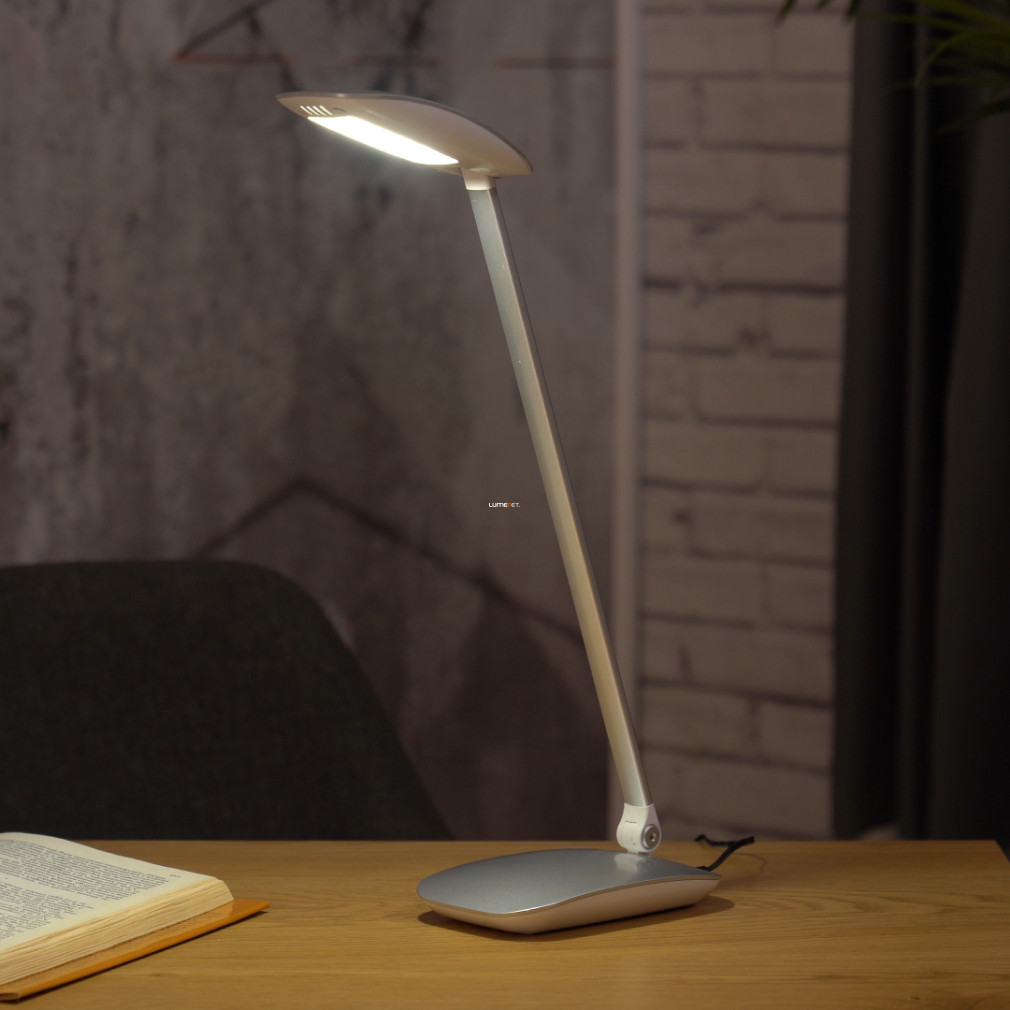 Lampa de birou LED argintiu 50 cm - Cajero Eglo 95694, 4000 K, 700 lm, 4,5 W