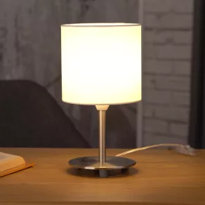 Lampă de masă neambalată, de culoare albă (Pasteri)
