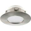 Spot LED încastrat, rotund, 6 W, alb cald, 7,8 cm, culoare nichel - Pineda Eglo 95819