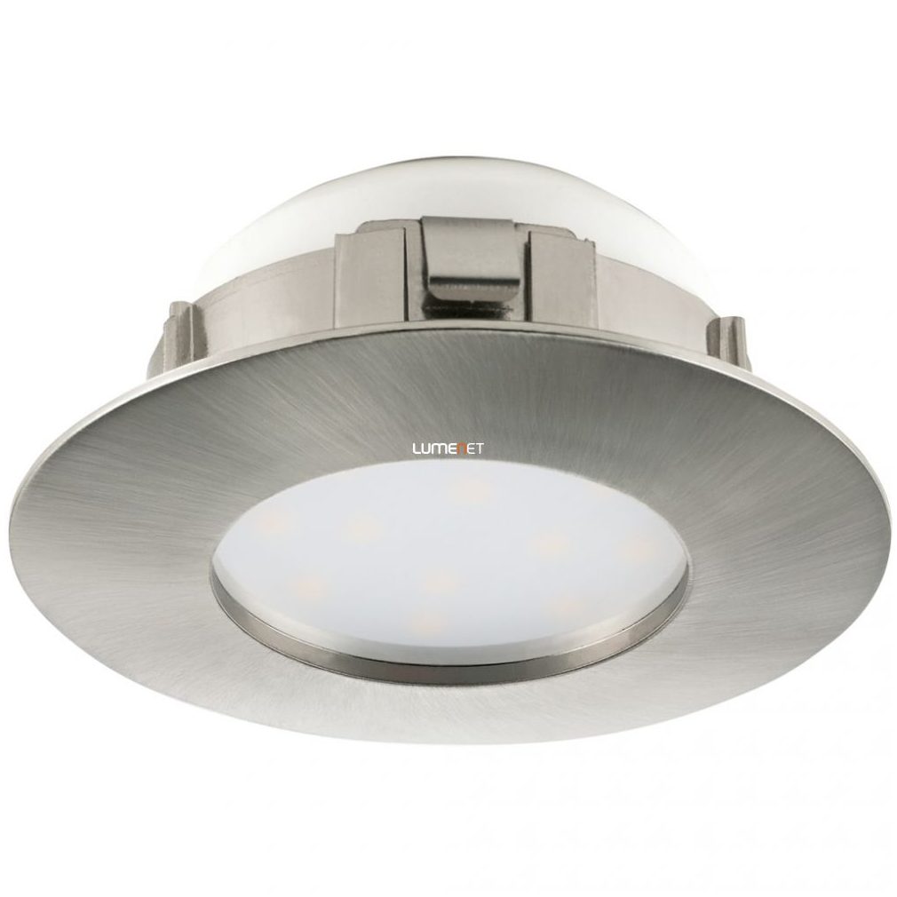 Spot LED încastrat, rotund 6 W, alb cald, 7,8 cm, nichel (Pineda)