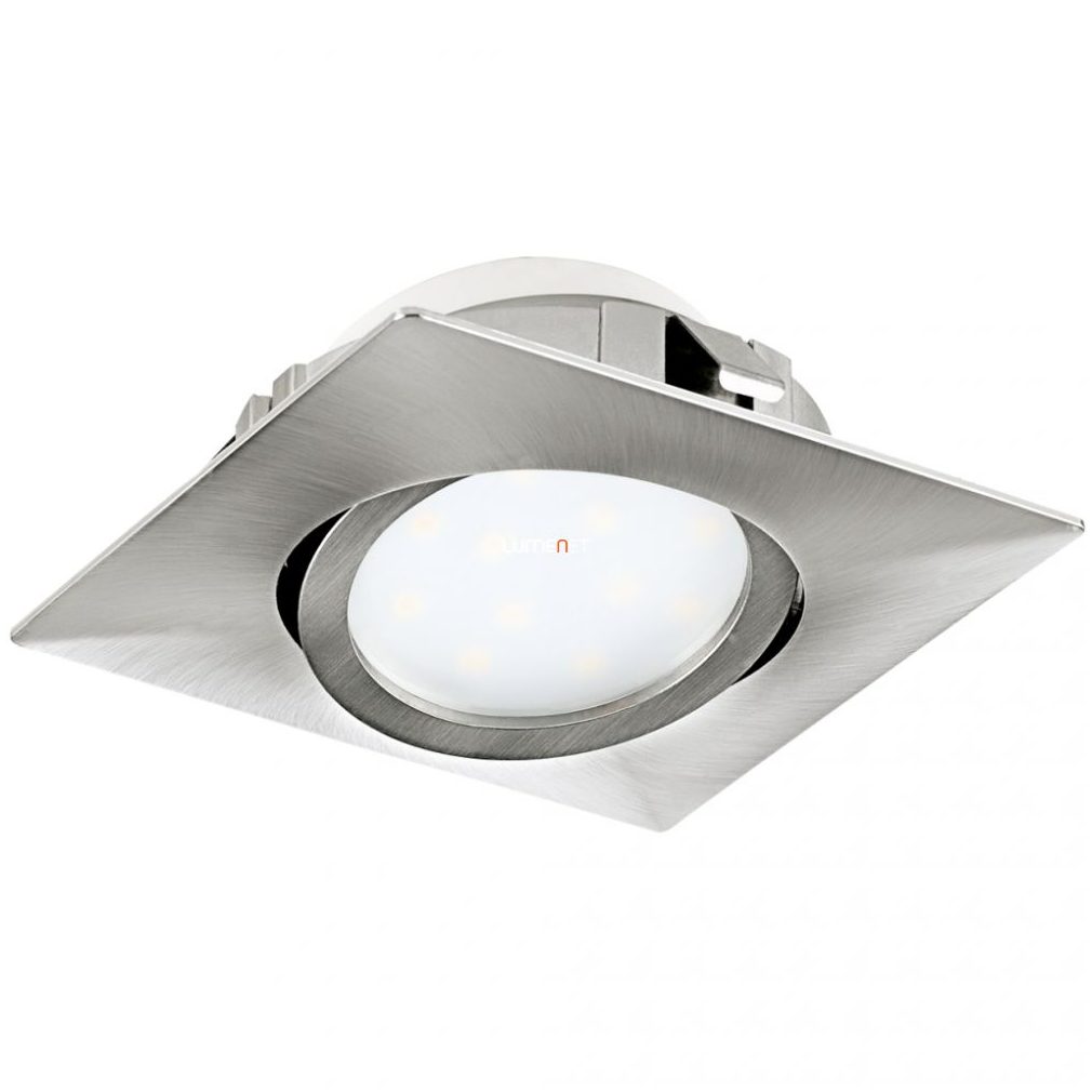 Spot LED de încastrat, unghiular 6 W, alb cald, culoare nichel (Pineda)